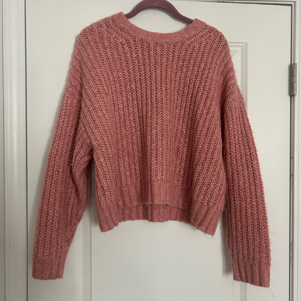 American Eagle Outfitters Dusty Rose Knit Sweater